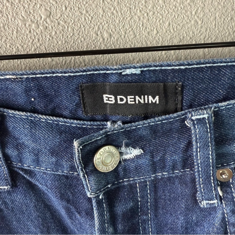 EB DENIM High Rise Straight Leg Jeans Midnight Casual Women’s Size 26 - Picture 7 of 13